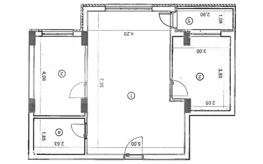 Apartament 3 camere, 59.20 mp, etaj intermediar, zona Valea Garboului - 4