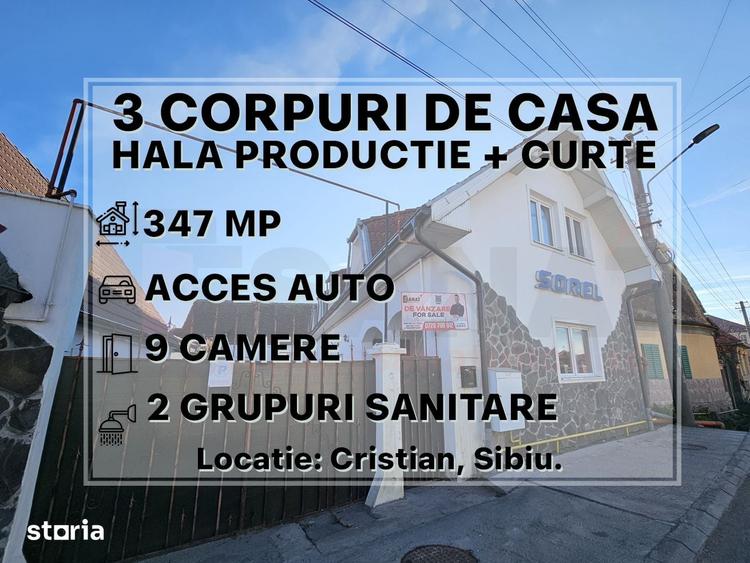 Oferta: 3 case RENOVATE, Hala Productie, Curte, singur in curte |VIDEO - 1