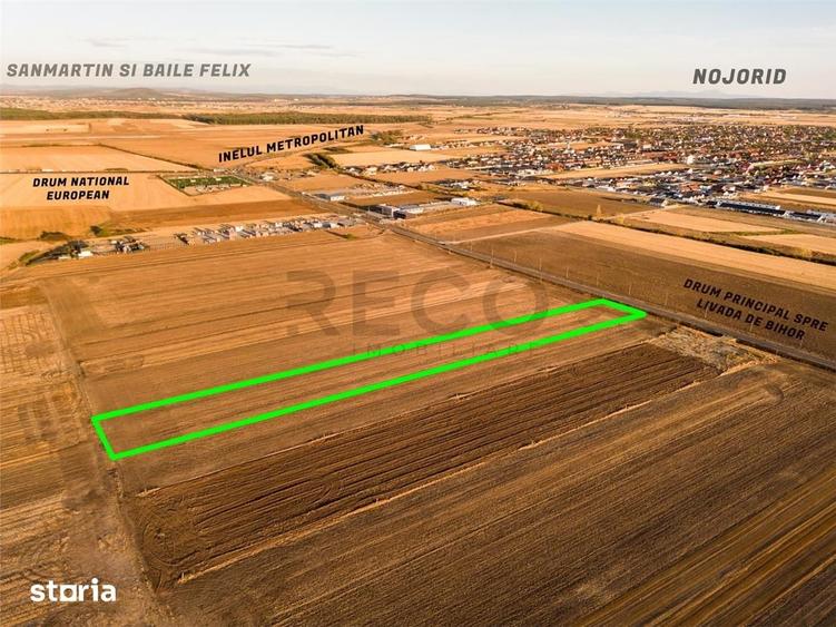 RECO Teren extravilan 5755 mp Oradea zona Drumul expres Oradea- Arad - 5