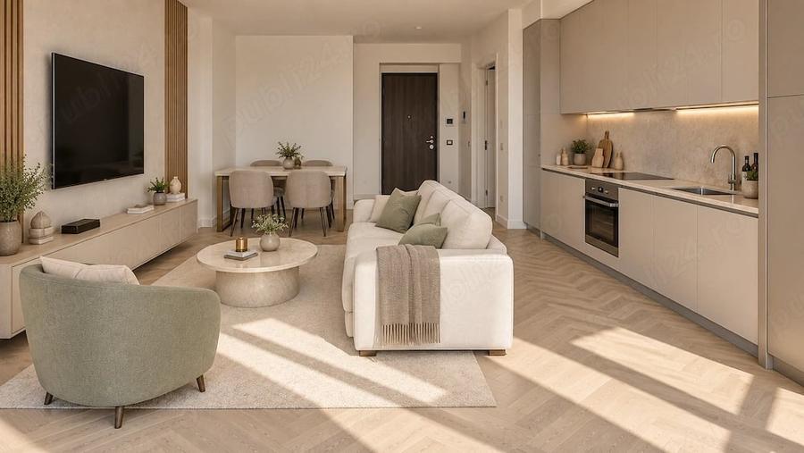 Apartament cu 2 camere decomandat în Pipera