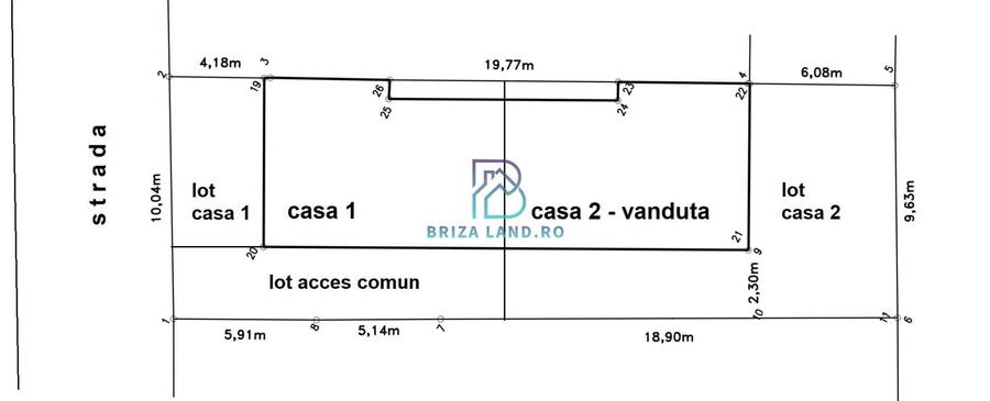 Casă cu 4 camere decomandat cu Teren 119 Mp în Bucureștii Noi