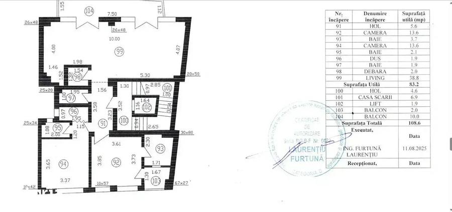 Apartament cu 3 camere decomandat în Dorobanți