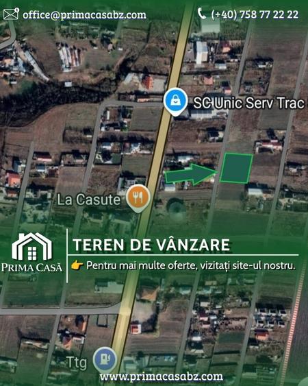 Teren intravilan de 1947 mp, în Poșta Câlnău