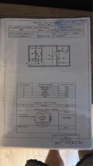 Apartament cu 2 camere semidecomandat în Găvana