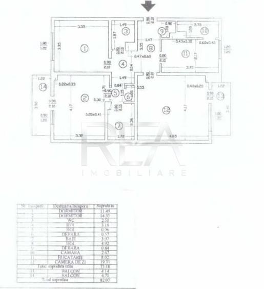 Apartament cu 3 camere decomandat în Rahova