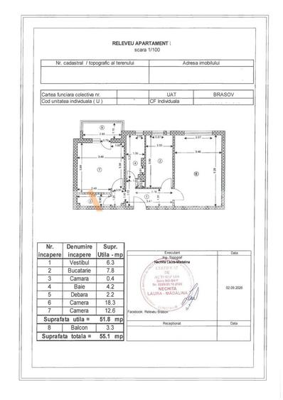 Apartament cu 2 camere decomandat, mobilat în Griviței