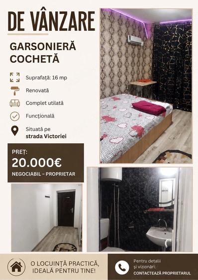 Garsonieră semidecomandată în Central
