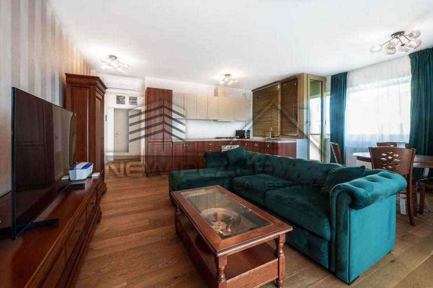 Apartament cu 2 camere decomandat, mobilat în Herăstrău