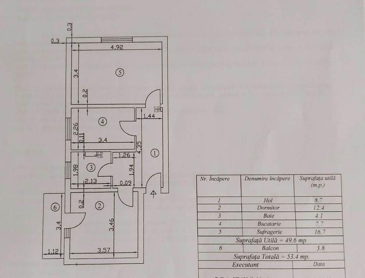 Apartament 2 camere decomandate,cu boxa, etaj 1, zona LIDL Darmanesti - 12