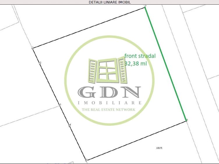 Teren intravilan construibil, suprafață 1000 mp, Leș - 3