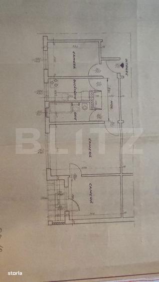 Apartament 3 camere, 49 mp, zona Alexandru cel Bun - 3
