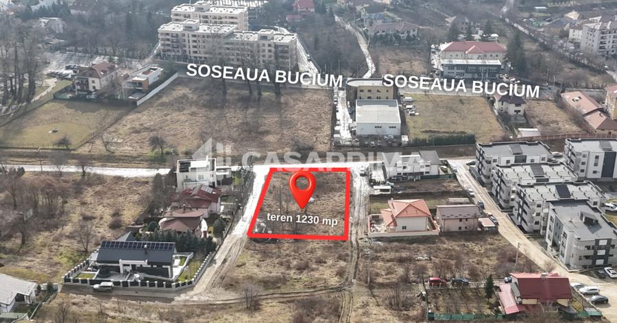 Teren Bucium – 100 m de Plopii Fără Soț / Ideal case sau blocuri 1230 mp! - 1