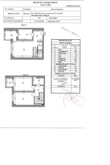 Parcul Carol-Sos Viilor - duplex 3 camere- terasa - 2