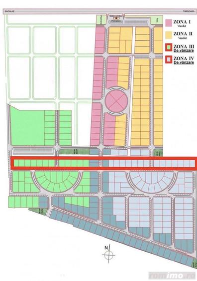 Parcele de vanzare, toate utilita?ile, zona reziden?iala, Sacalaz! - 3