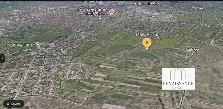 Giroc Teren 31 Hectare cu PUZ | Destinatie Mixta - Blocuri max P+5+R - 5