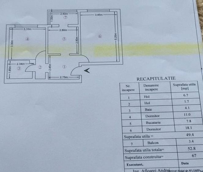 Proprietar - Vand Apartament 2 Camere + Garaj - Zona Cartier - 3