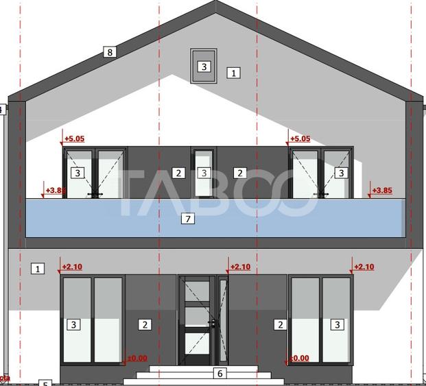 Casa 4 camere si 3 bai de vanzare 117mp teren 254mp Turnisor Sibiu - 2