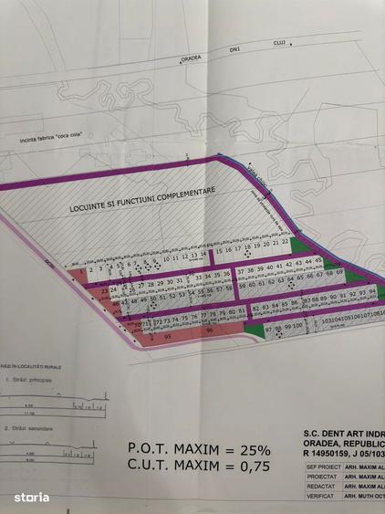 Teren intravilan cu destinatia de constructie locuinte, Sacadat-13900e - 2