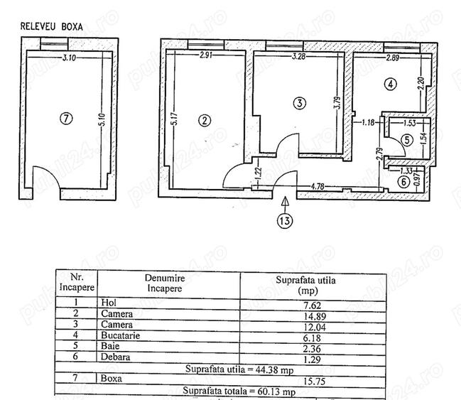 Academia de MARINA 2 Camere Decomandate 44,38m Liber Incadrat Centrala pe GAZE - 10