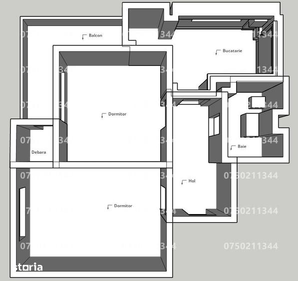 Vanzare apartament doua camere, Strada Tulcea - 12
