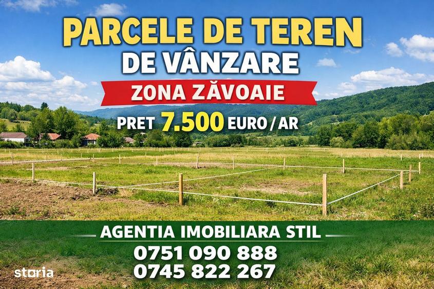 Parcele teren - zona Zavoaie - pret 7.500 / ar - 3