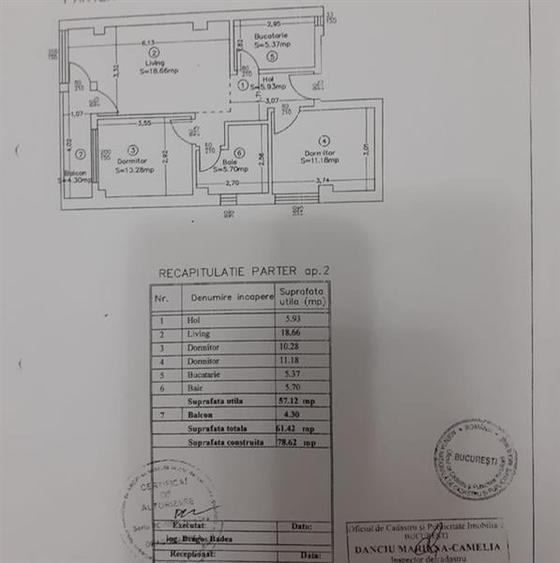 AP.3 CAMERE MOBILAT UTILAT + CURTE 52 MP BUCURESTII NOI PARC BAZILESCU - 25