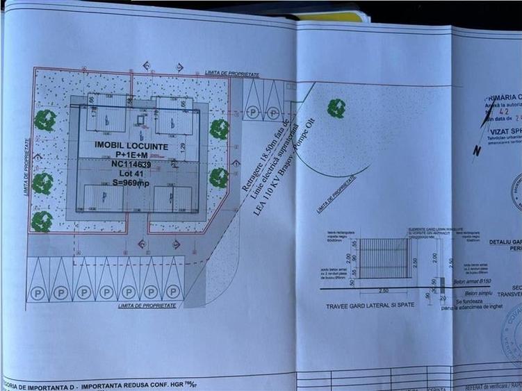 Teren cu bloc rezidential de vanzare,  P+1+M, 6 apartamente, investitie sigura, - 10