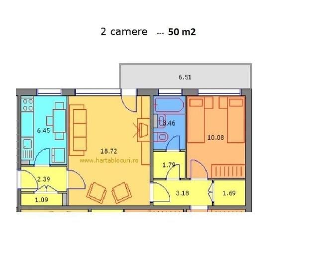 De vanzare Apartament 2 Camere Drumul Taberei - 7