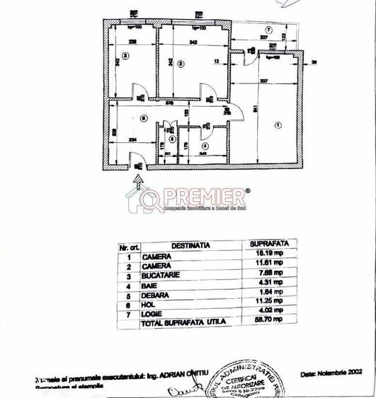 Apartament cu 2 camere decomandat în Rahova