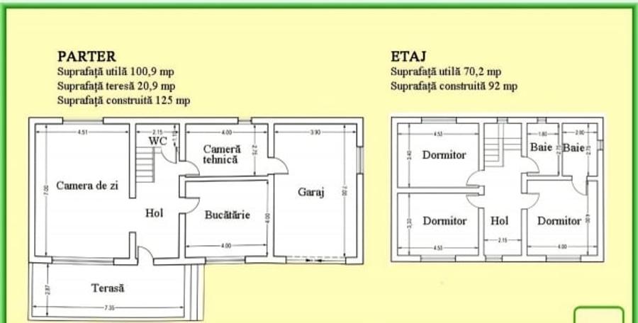 Casă cu 3 camere cu Teren 547 Mp în Central