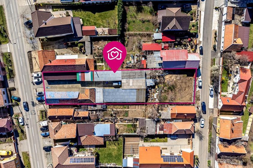 Teren 1358 mp, 2 fronturi stradale, Aradul Nou, toate utilitățile - 3