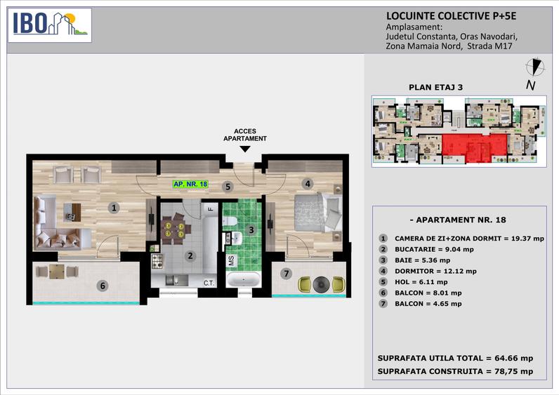 Apartamente 2 camere - Mamaia Nord / Sat - 5