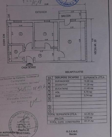 Apartament 2 camere decomandat – Bacau, Mioriței, etaj 4 cu șarpantă - 14