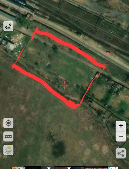 Teren de 3600 mp, în Central
