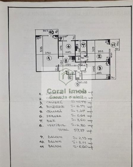 Apartament cu 3 camere semidecomandat în Doamna Ghica