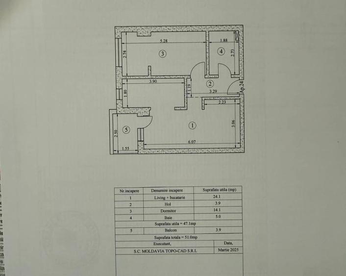 Apartament cu 2 camere decomandat, mobilat în Tătărași
