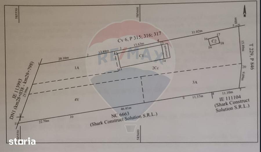 Teren de 2038 mp, în Snagov