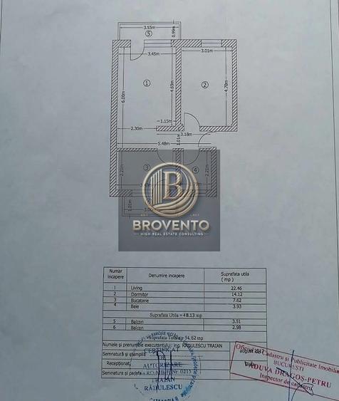 Apartament cu 2 camere decomandat în Rahova