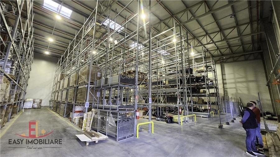 Hala depozitare, centru logistic, 1.500 paleti, sistem de rafturi, inaltime 13 m