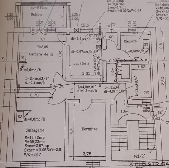3 camere, 100 mp, centrală termică proprie – Prosper / 13 Septembrie V10 - 14