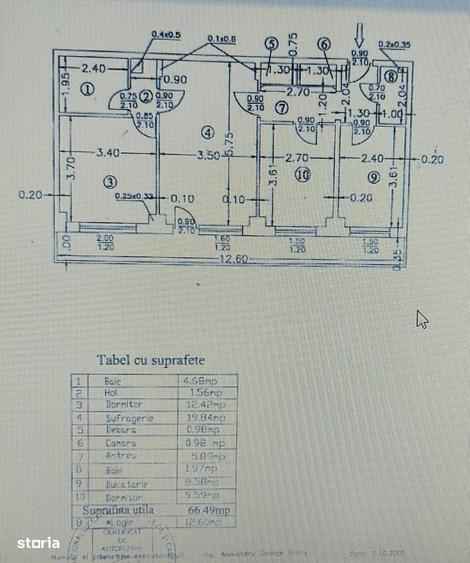 Apartament 3 camere Calea Mosilor| 67 mp| etaj 1|Bloc 1982|lift - 8
