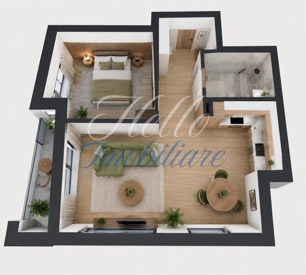 Apartament cu 2 camere în Central