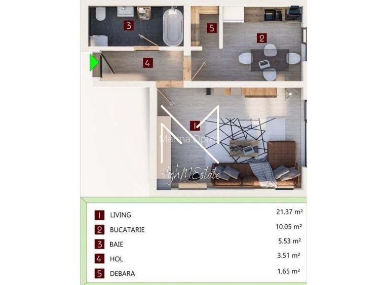 Studio | Zona Tractorul | Bloc Nou | Loc Parcare Inclus