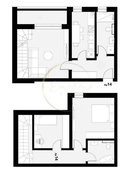 NOU | Apartament 3 camere spatios cu scara interioara | 2 locuri de parcare - 11