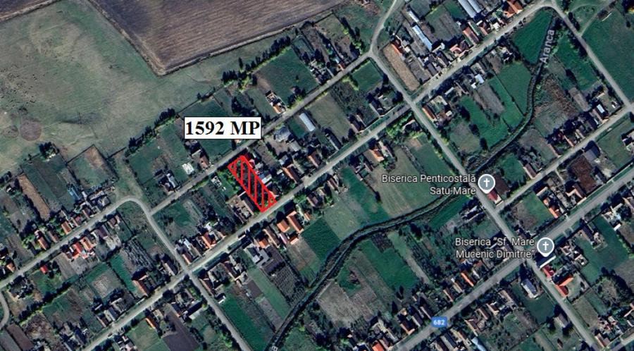 Teren 1592 MP in Satu Mare jud. Arad - ID : RH-43652-property - 2