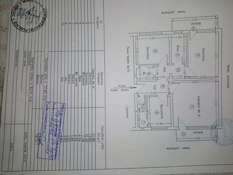 Apartament 3 camere, 84mp utili, CT, AC, bloc vila, proprietar direct - 3