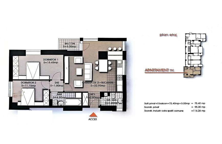 Apartament 3 Camere Piata Victoriei | Imobil 2009 | Parcare Subterana | Metrou - 22