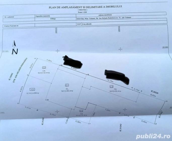 Casa de vanzare Ultracentral| Teren 450 mp | Deschidere 15 ml - 3