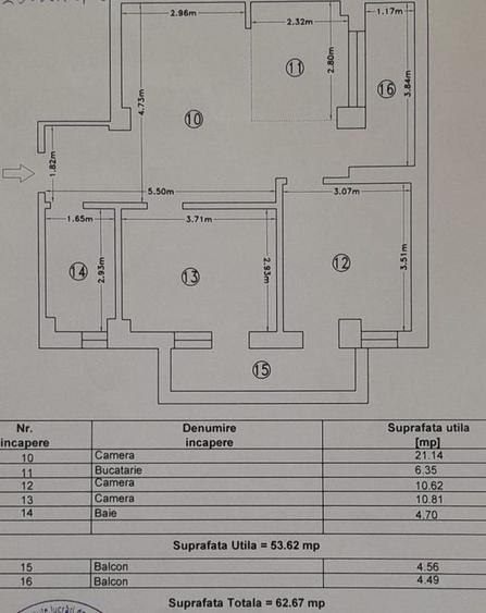 Apartament 3 camere Tomis Plus - 16