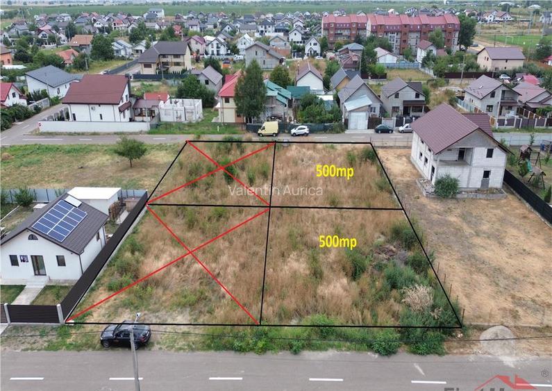 Teren in suprafata de 500mp , deschidere 20m, asfalt, utilit Teren in suprafata de 500mp , deschidere 20m, asfalt, utilit